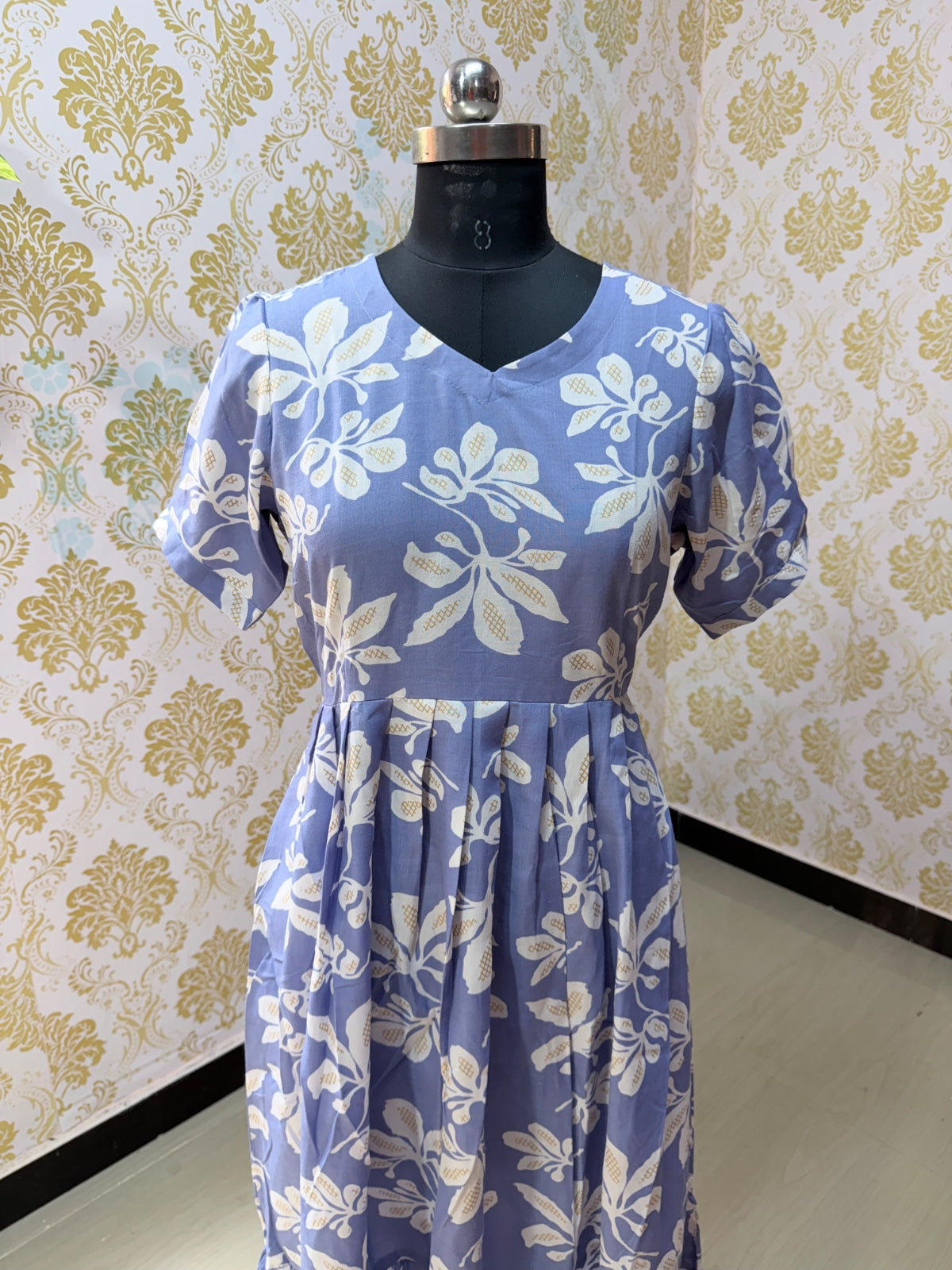 Cotton Floral Frock - CFF110