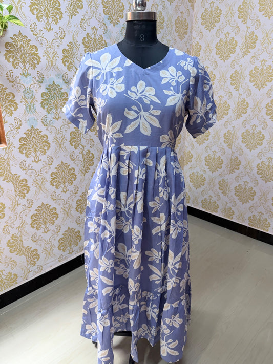Cotton Floral Frock - CFF110