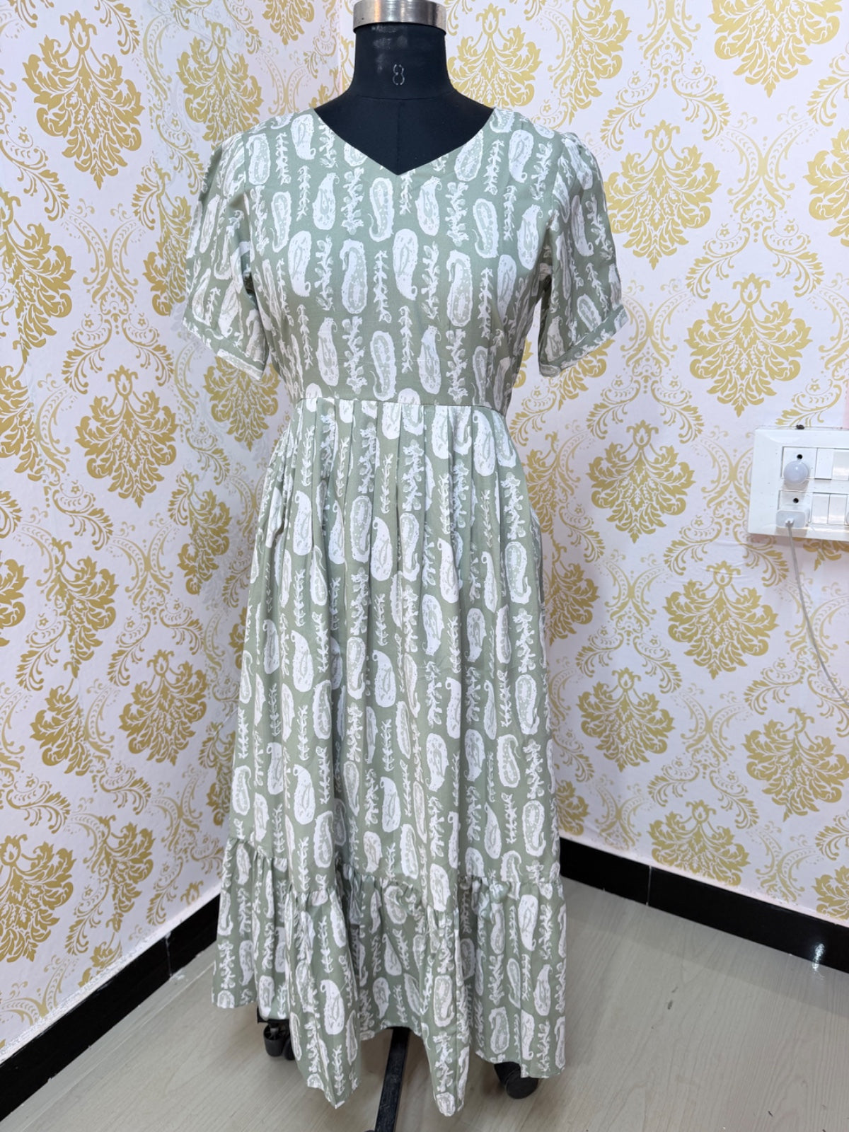 Cotton Floral Frock - CFF117