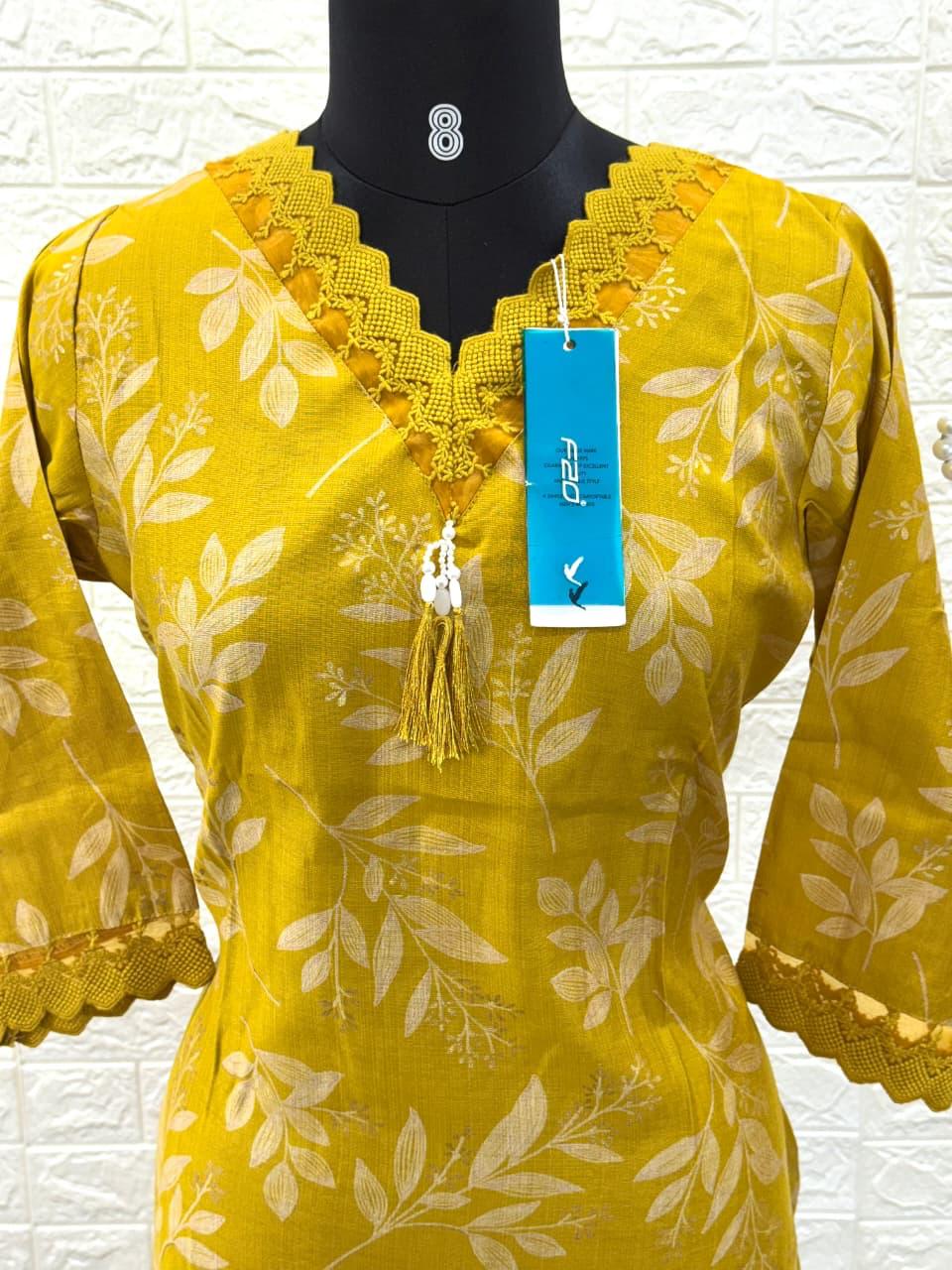 Premium Shiny Vetican Silk Kurti - SVK9