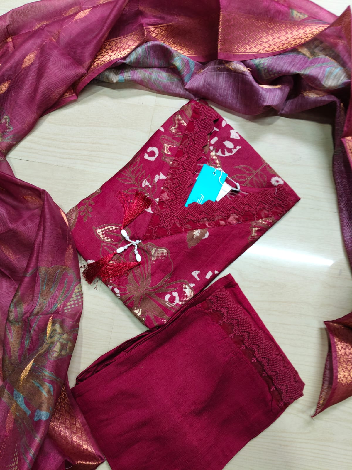 Premium Shiny Vetican Silk Kurti - SVK6