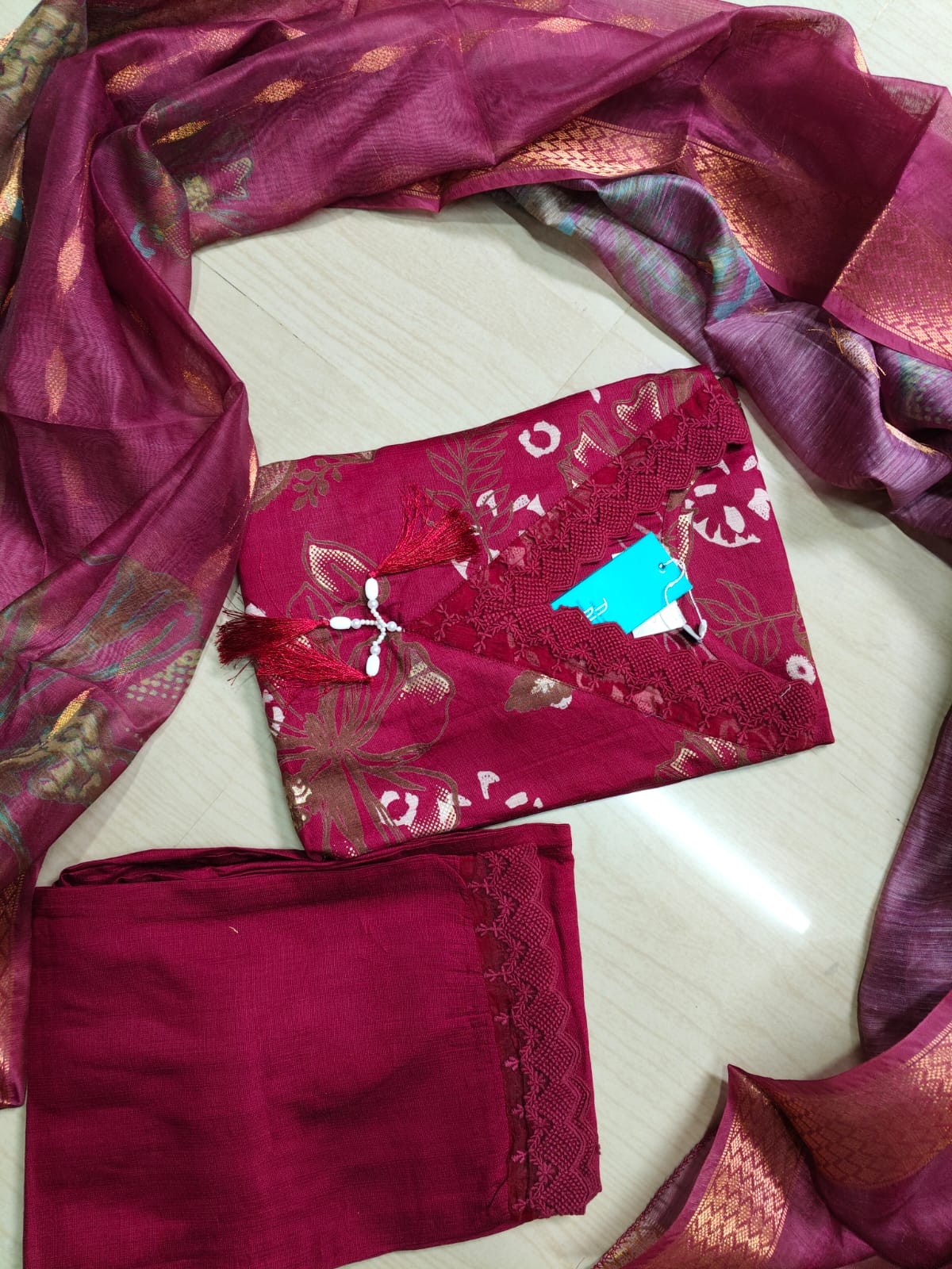 Premium Shiny Vetican Silk Kurti - SVK6