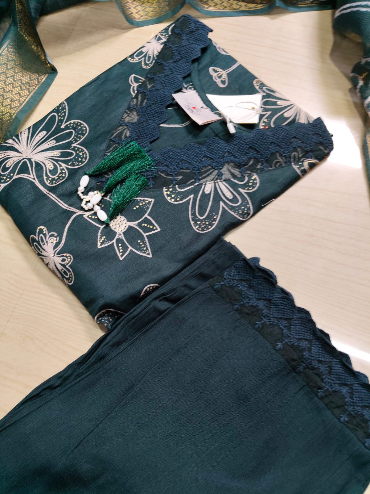 Premium Shiny Vetican Silk Kurti - SVK8
