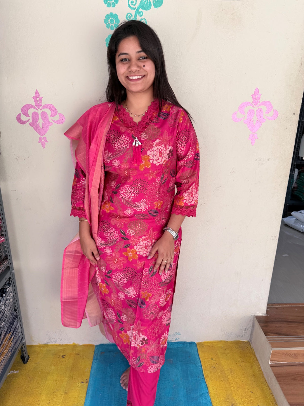 Premium Shiny Vetican Silk Kurti - SVK7