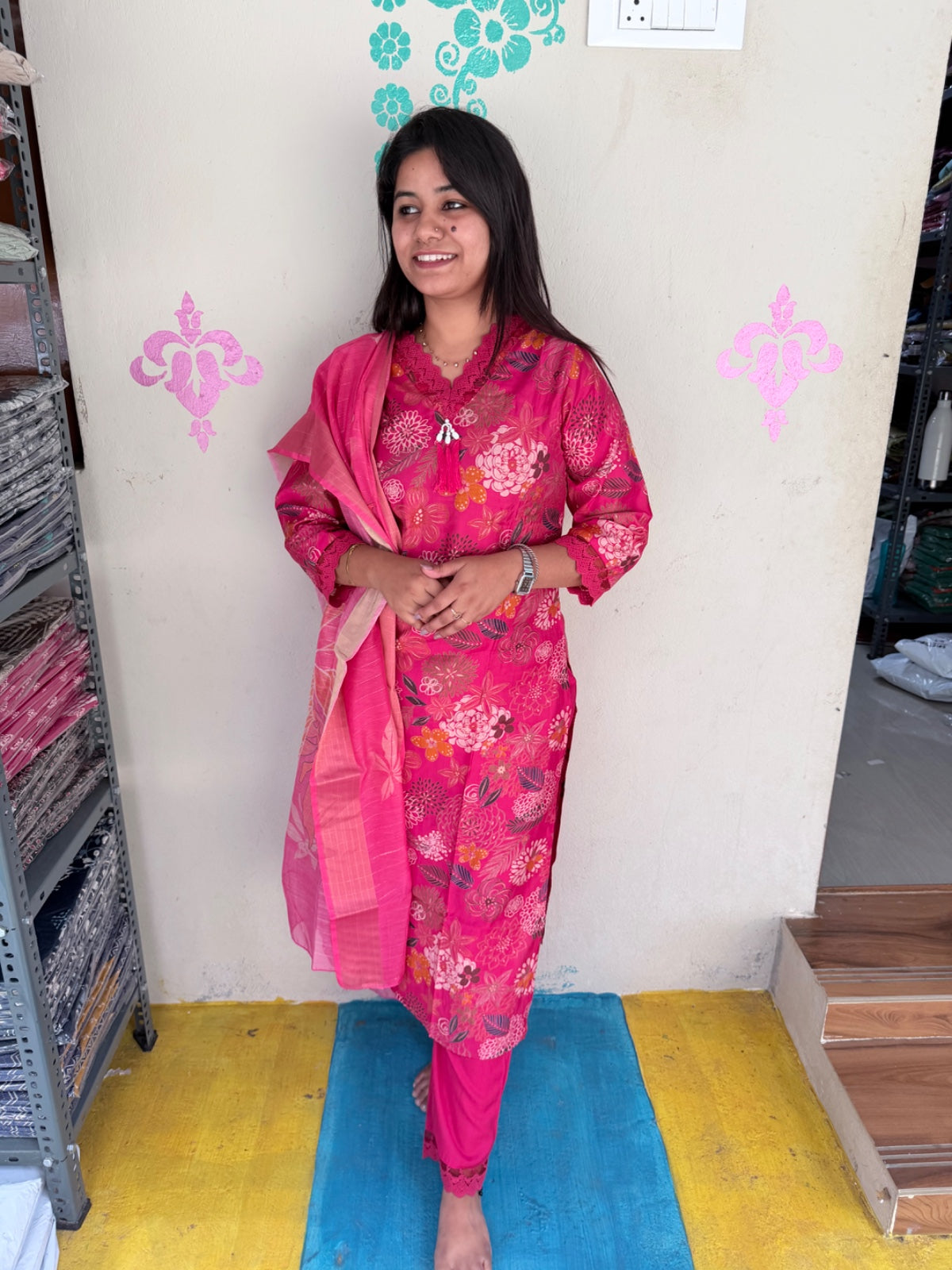 Premium Shiny Vetican Silk Kurti - SVK7