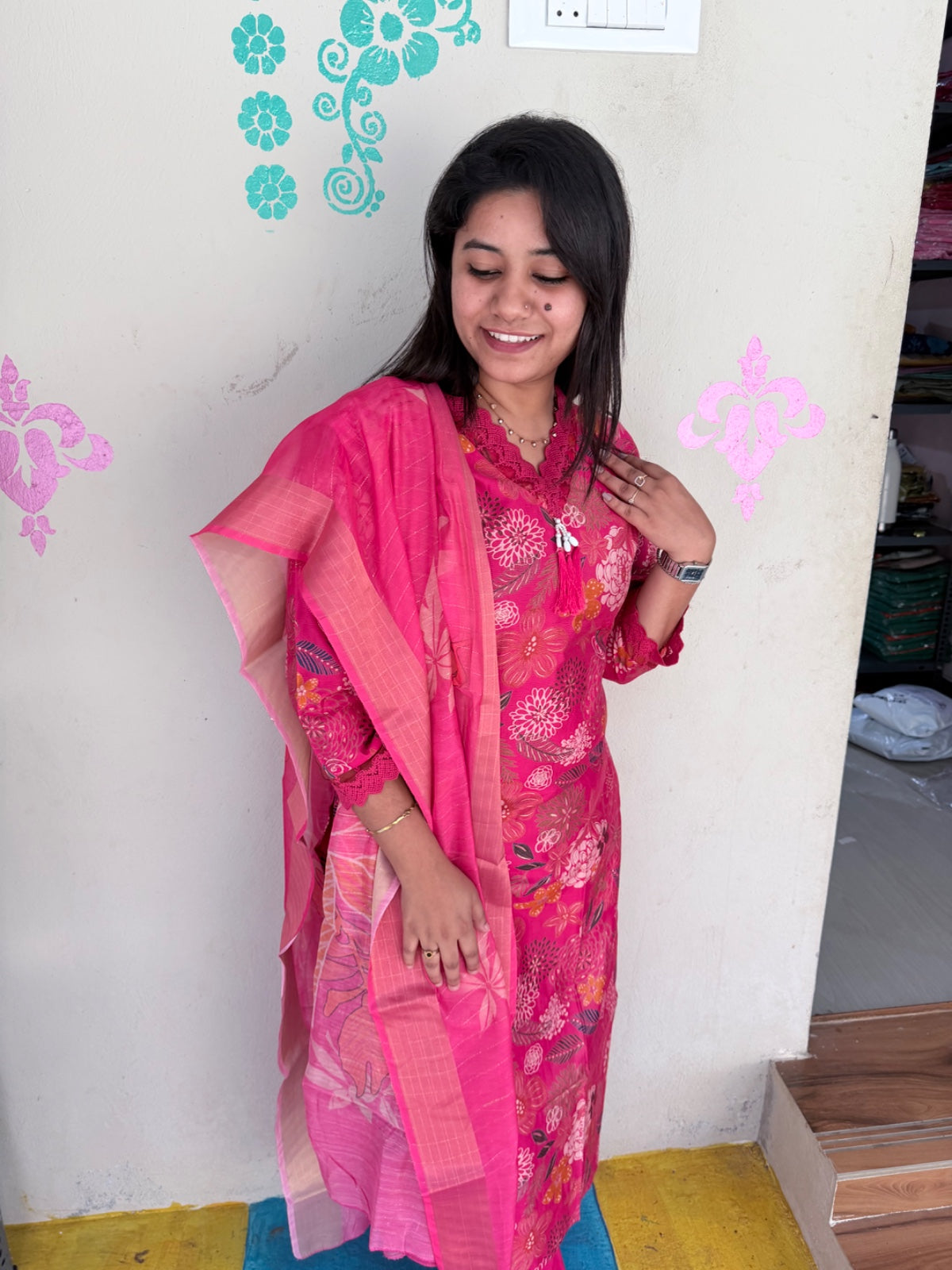 Premium Shiny Vetican Silk Kurti - SVK7