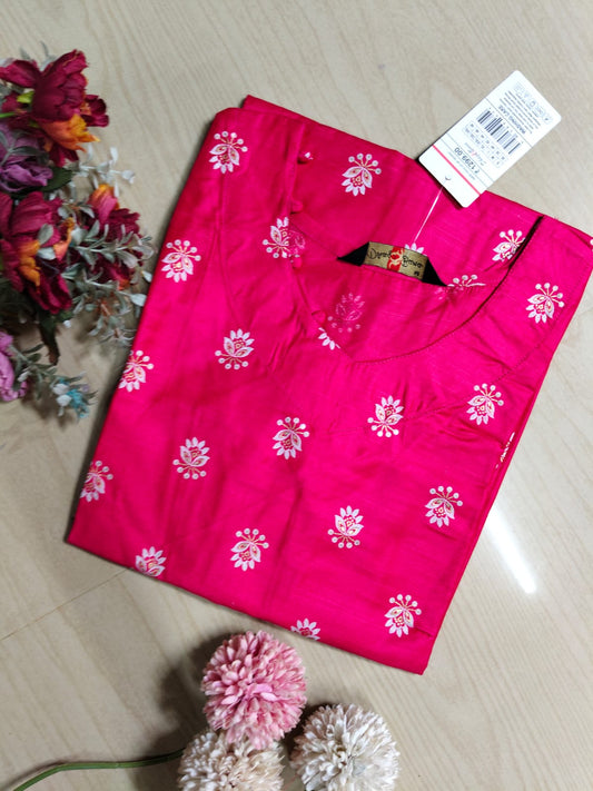 Shiny Silk Kurti SSK22
