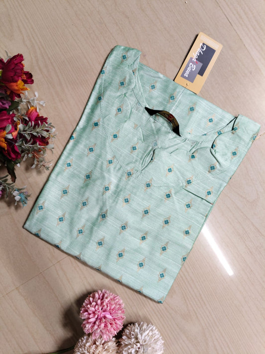 Shiny Silk Kurti SSK21