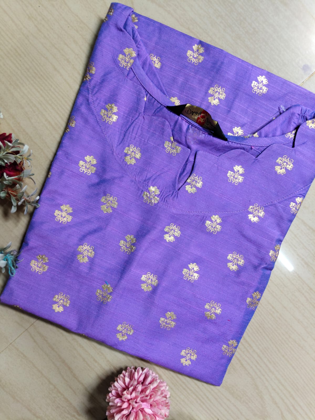 Shiny Silk Kurti SSK13