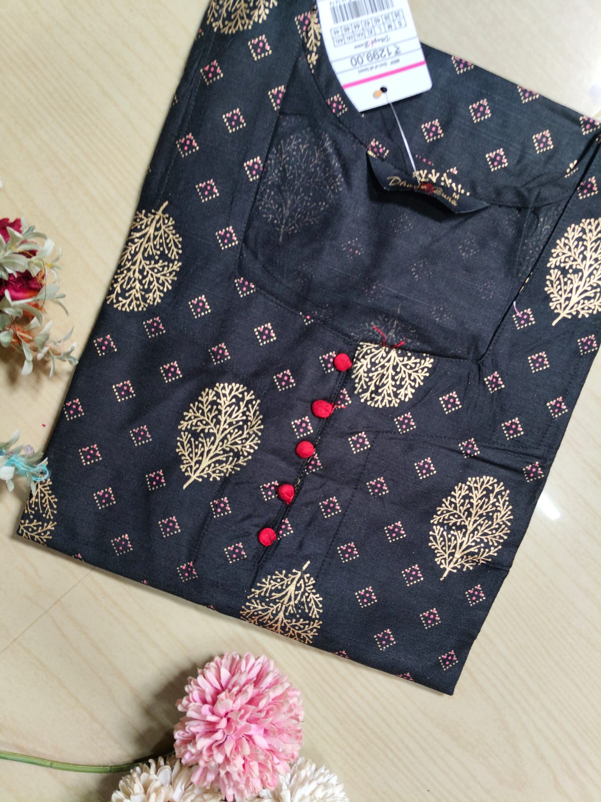 Shiny Silk Kurti SSK11