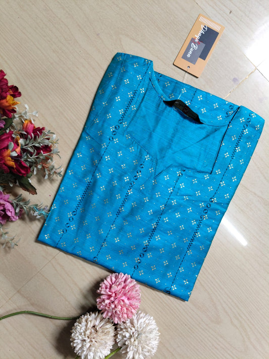 Shiny Silk Kurti SSK10
