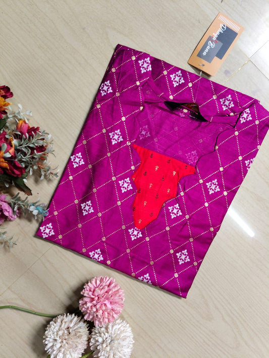Shiny Silk Kurti SSK9