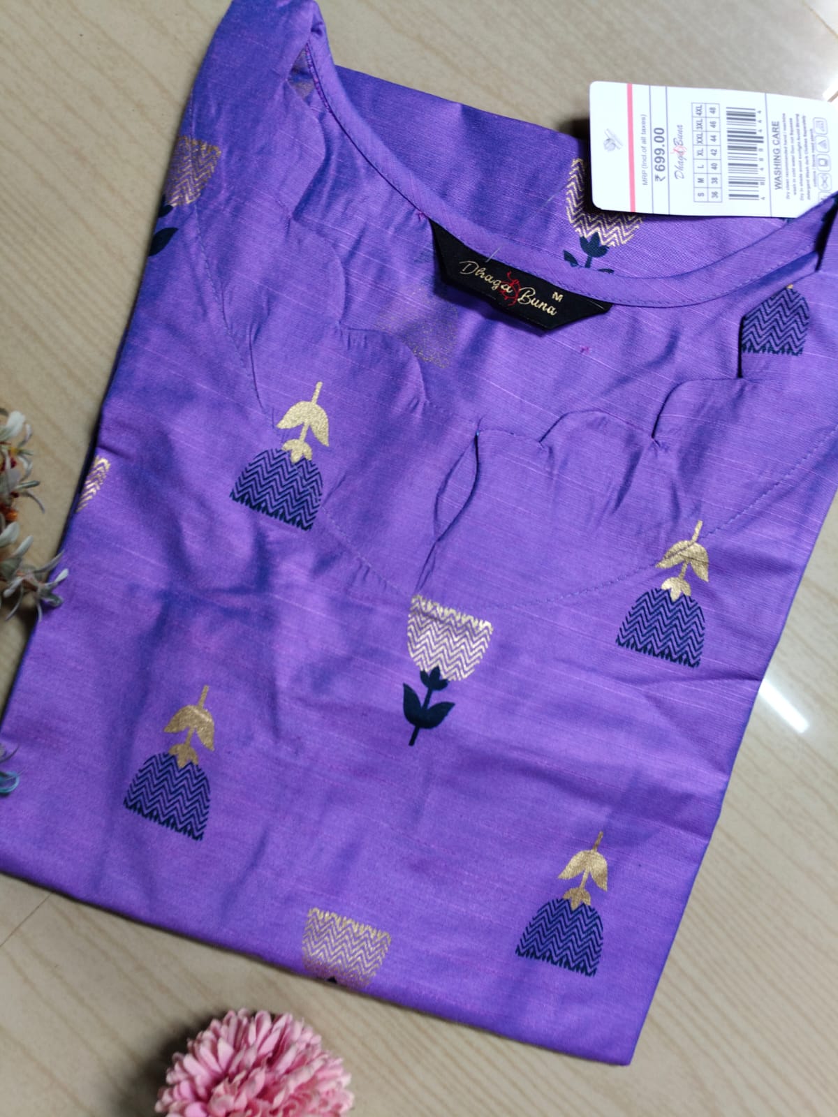 Shiny Silk Kurti SSK8
