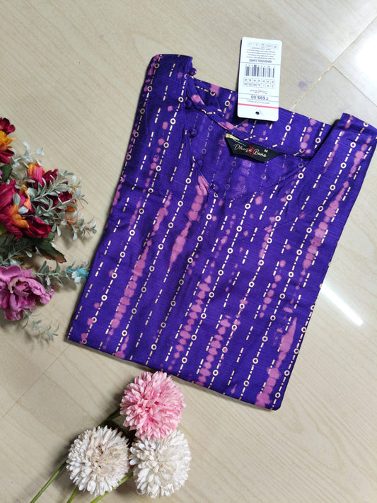 Shiny Silk Kurti SSK7