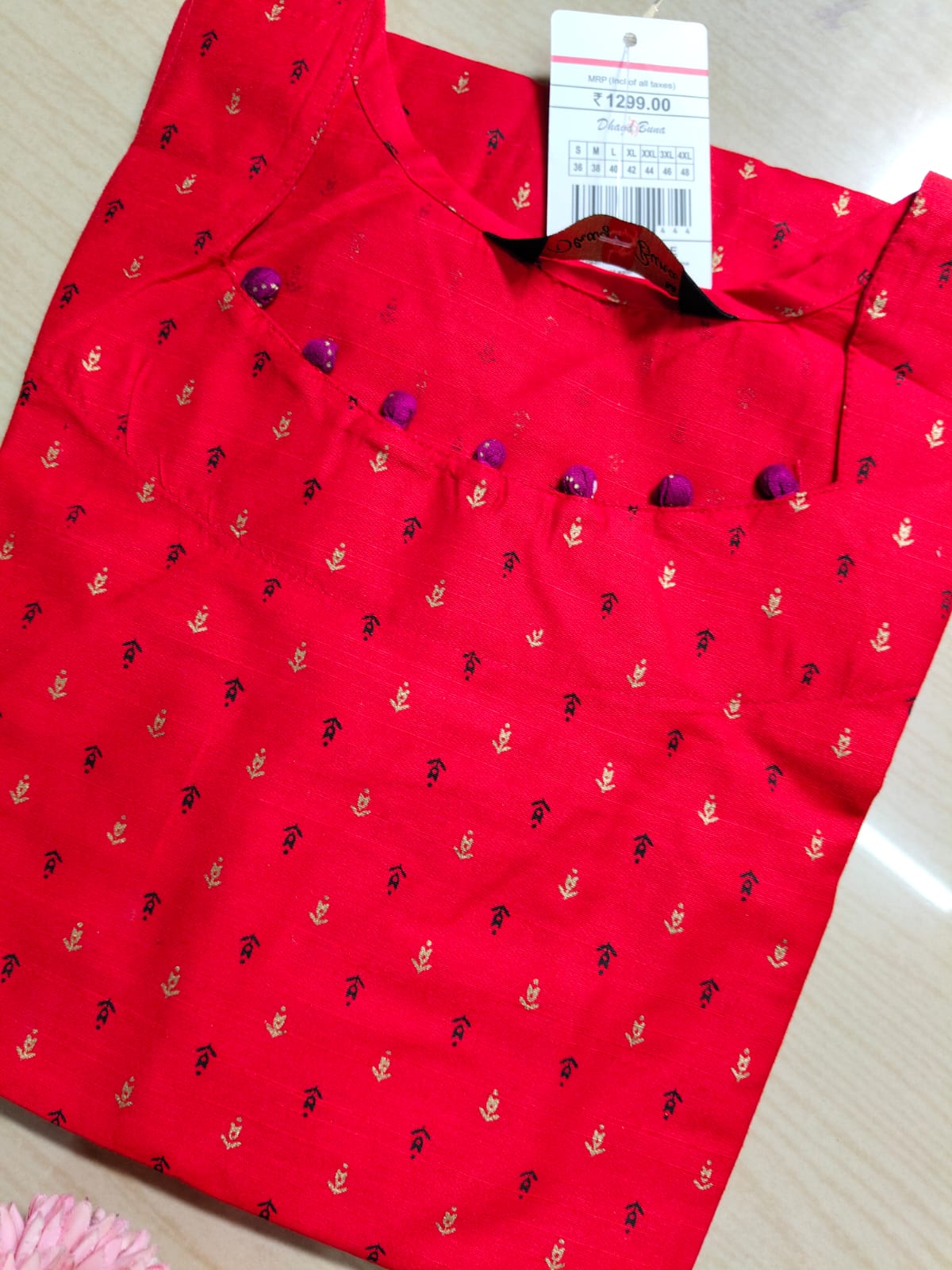 Shiny Silk Kurti SSK5
