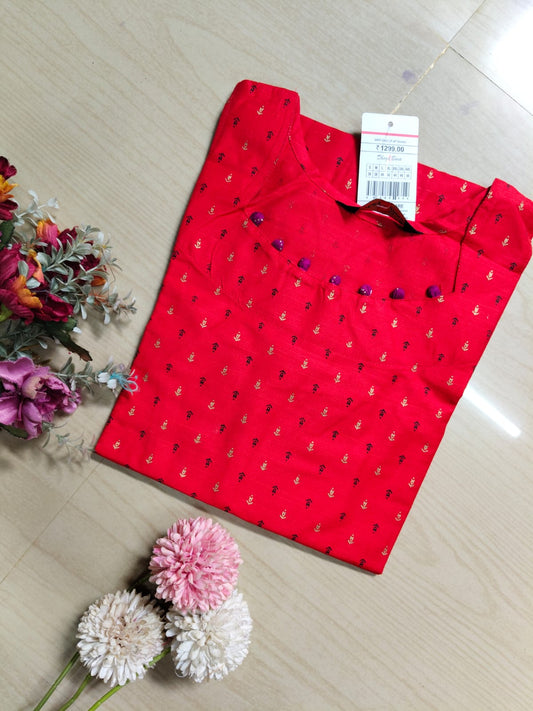 Shiny Silk Kurti SSK5