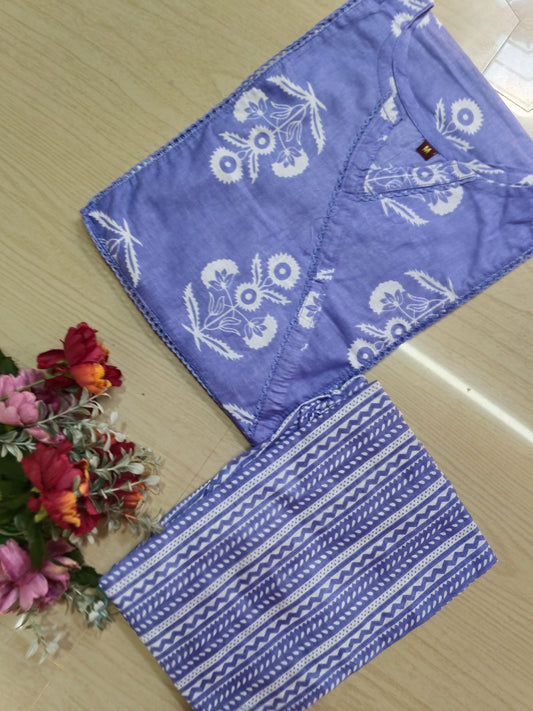 Jaipur Cotton Kurti with Pant - JCK25 (Check Our Size Chart Before Placing the Order)