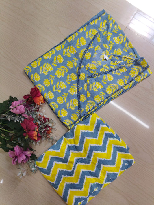 Jaipur Cotton Kurti with Pant - JCK26 (Check Our Size Chart Before Placing the Order)