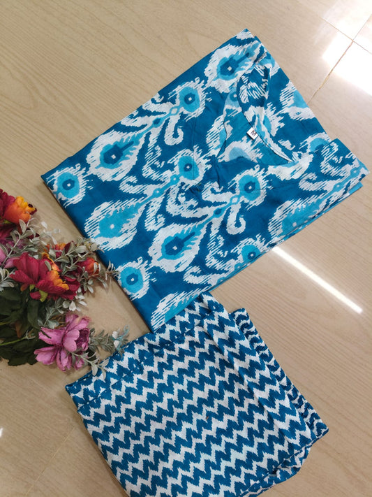 Jaipur Cotton Kurti with Pant - JCK29 (Check Our Size Chart Before Placing the Order)