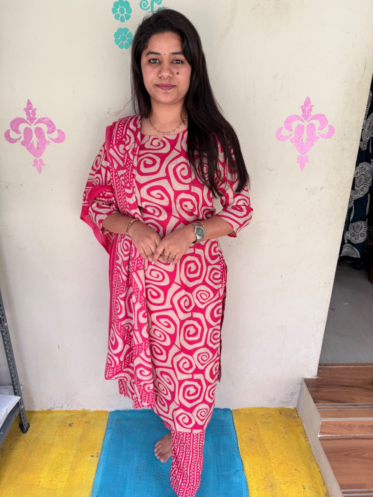 Kurti with Pant and Linen Dupatta sets - KPL37