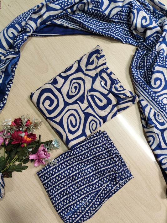 Kurti with Pant and Linen Dupatta sets - KPL39