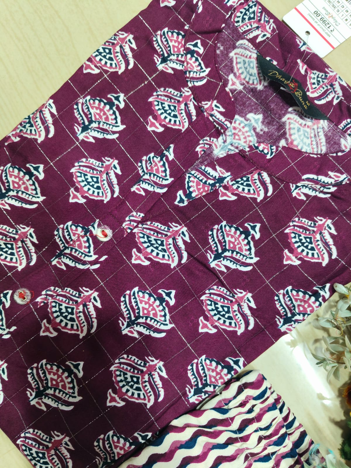 Cotton Capsule Kurti - PK212