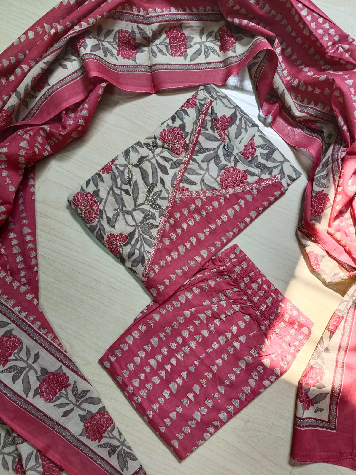 Cotton Floral Anarkali - CA01