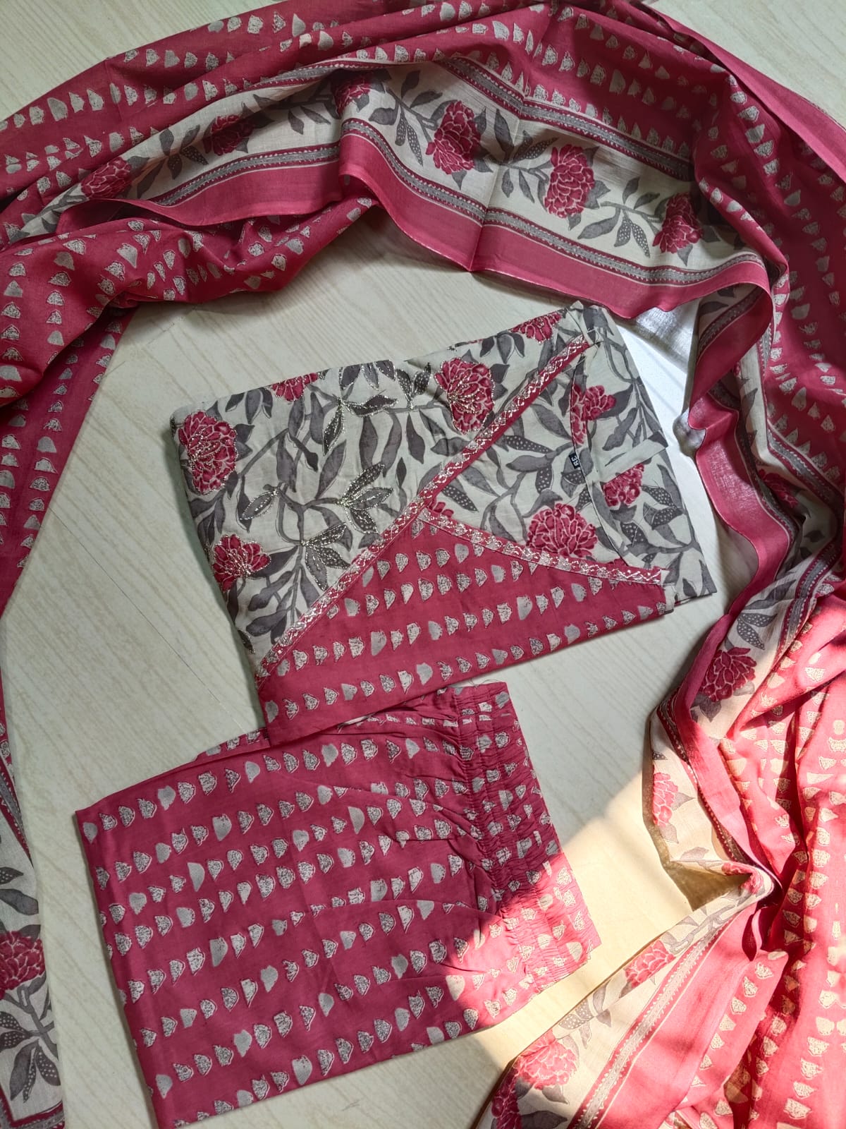 Cotton Floral Anarkali - CA01