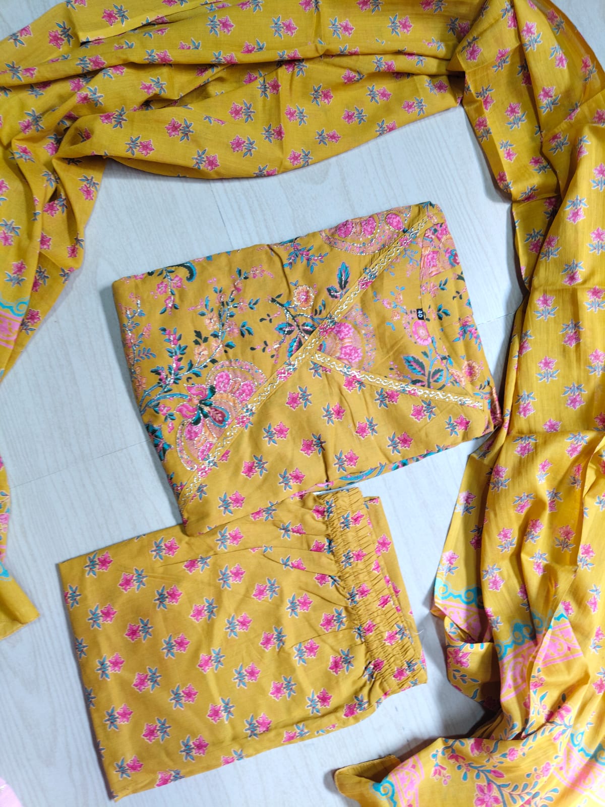 Cotton Floral Anarkali - CA02