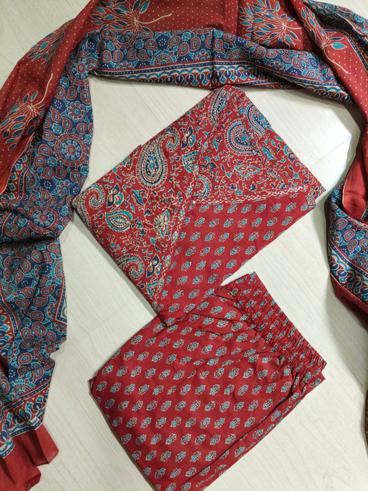 Cotton Floral Anarkali - CA03