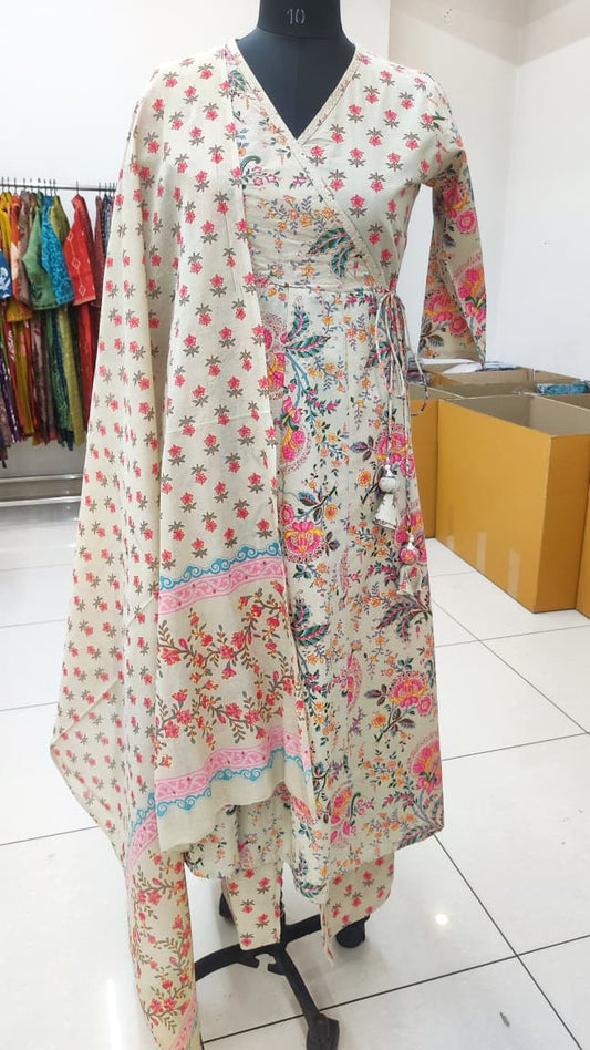 Cotton Floral Anarkali - CA05