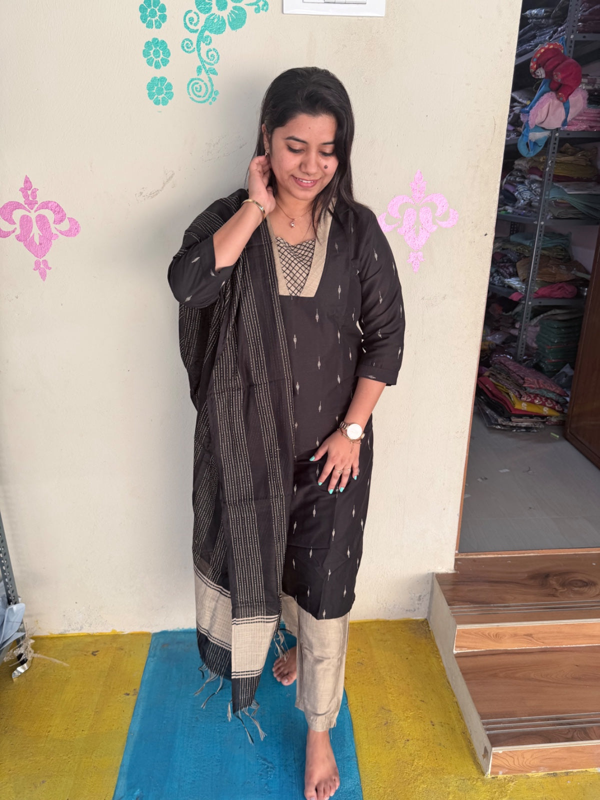 Raw Silk Kurti SET  - CSK64