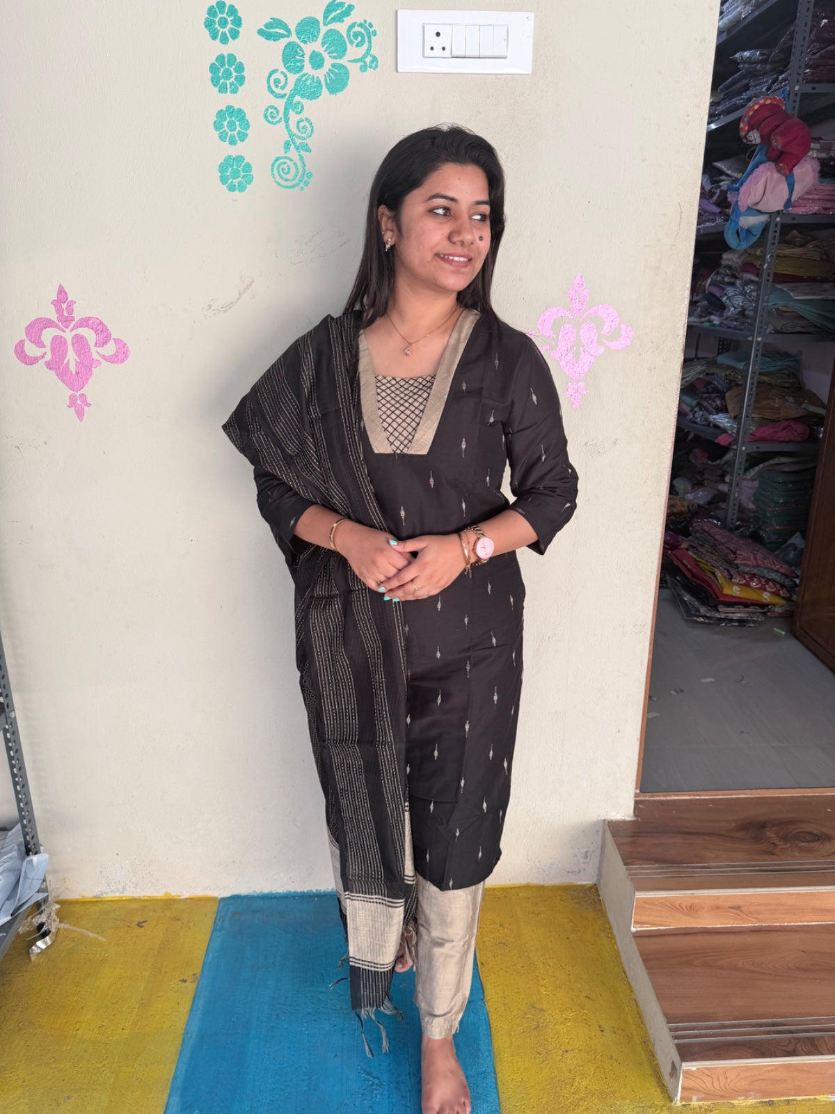 Raw Silk Kurti SET  - CSK64