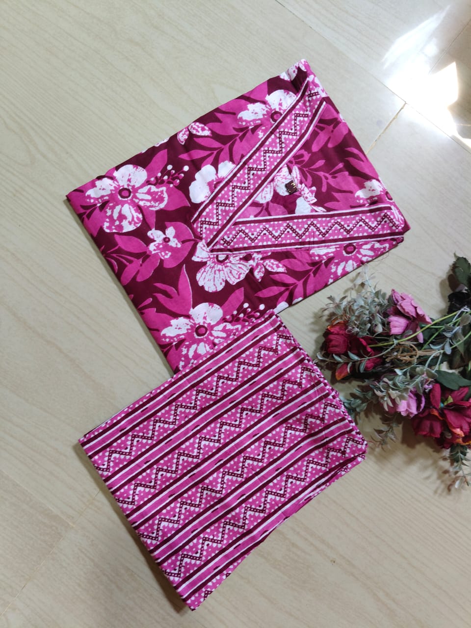 V neck Kurthi with Pant  ALN17