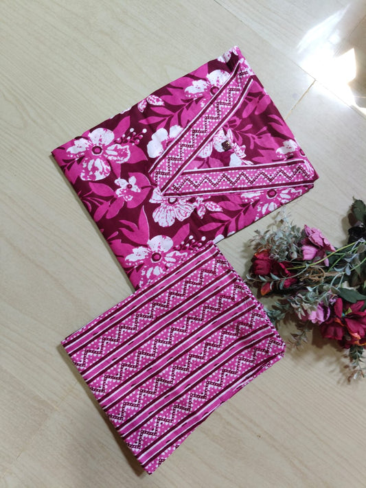 V neck Kurthi with Pant  ALN17