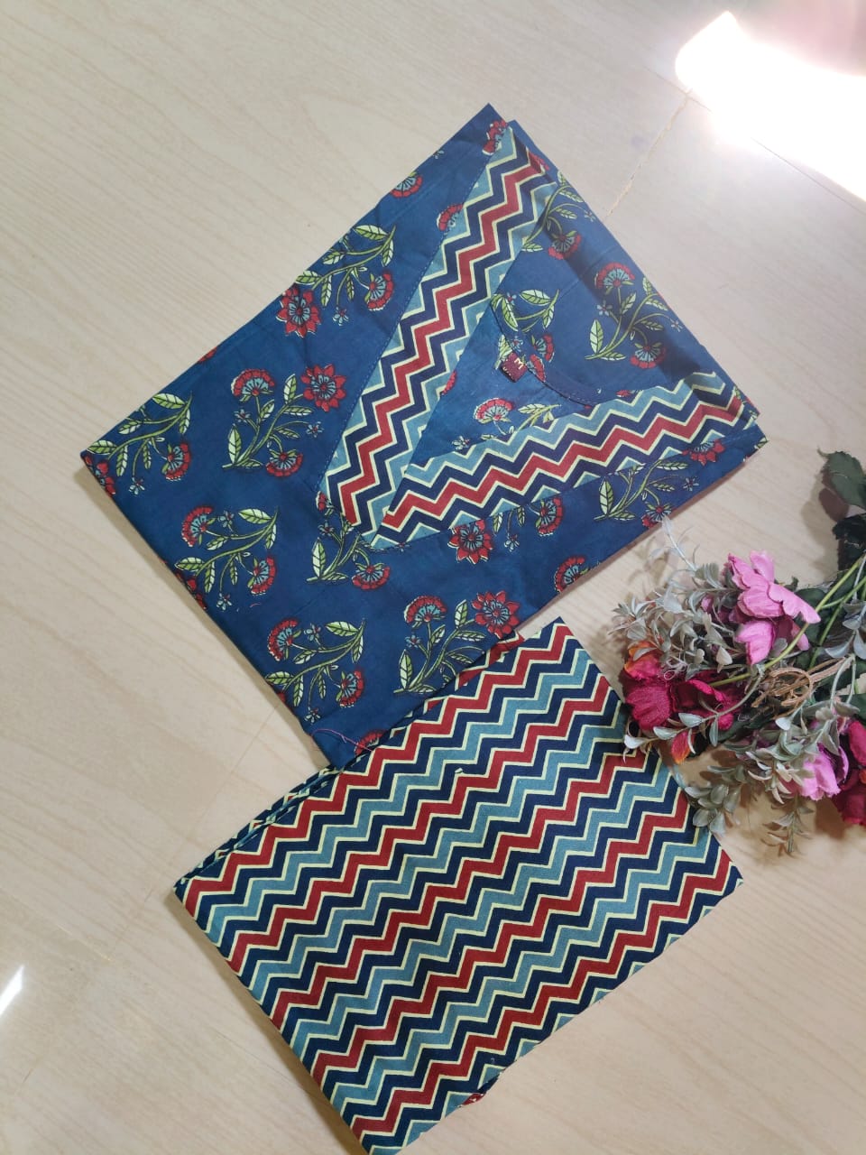V neck Kurthi with Pant  ALN19