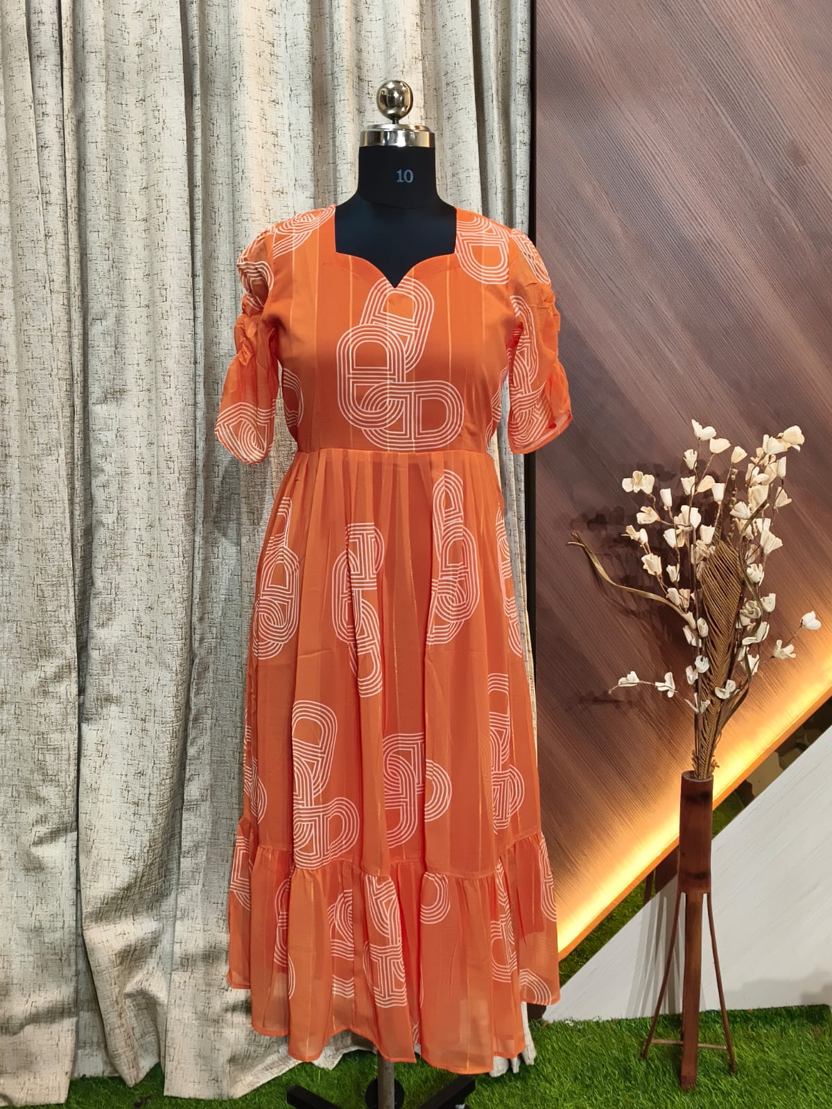 Georgette  Floral Frock GFF06