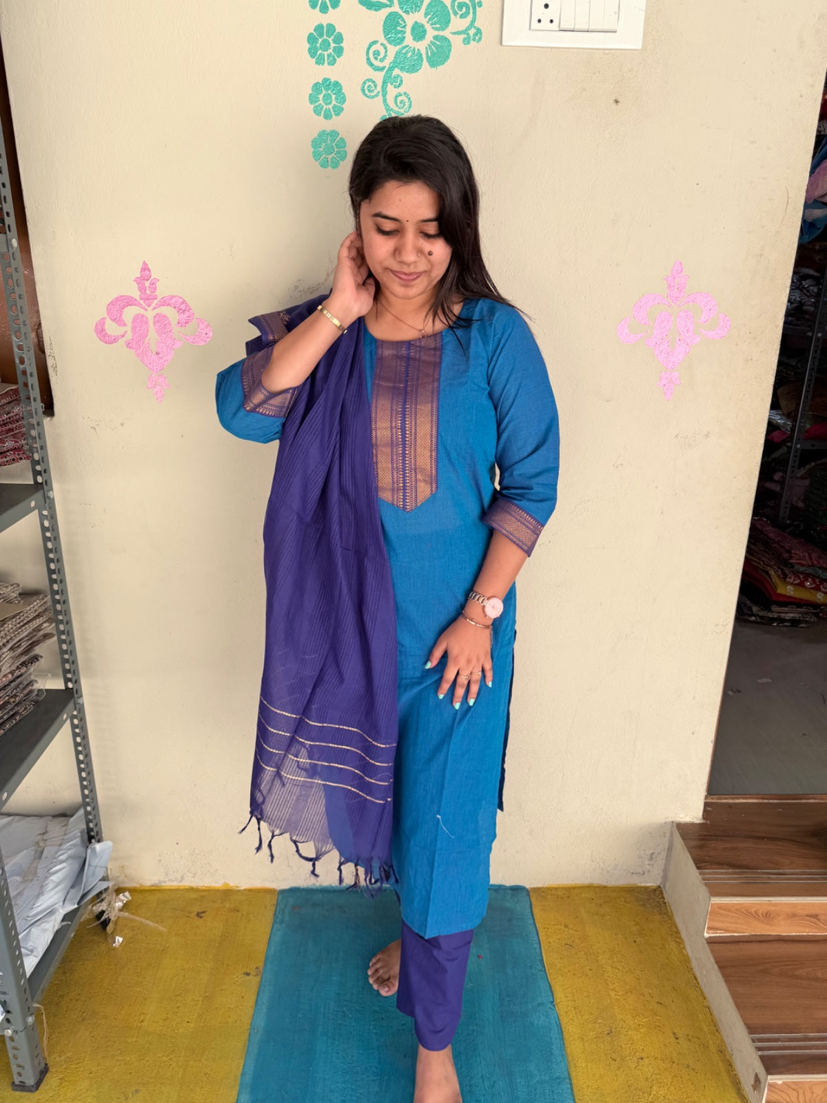 Petals Dupatta Sets  FDS174