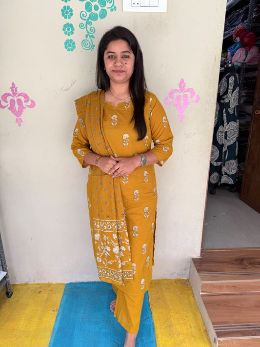 Budgeted Cotton 3 Piece Set - BC113