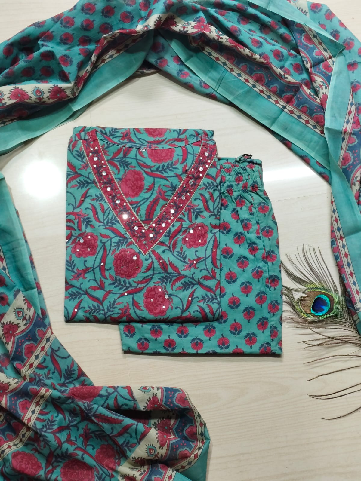 Budgeted Cotton 3 Piece Set - BC121