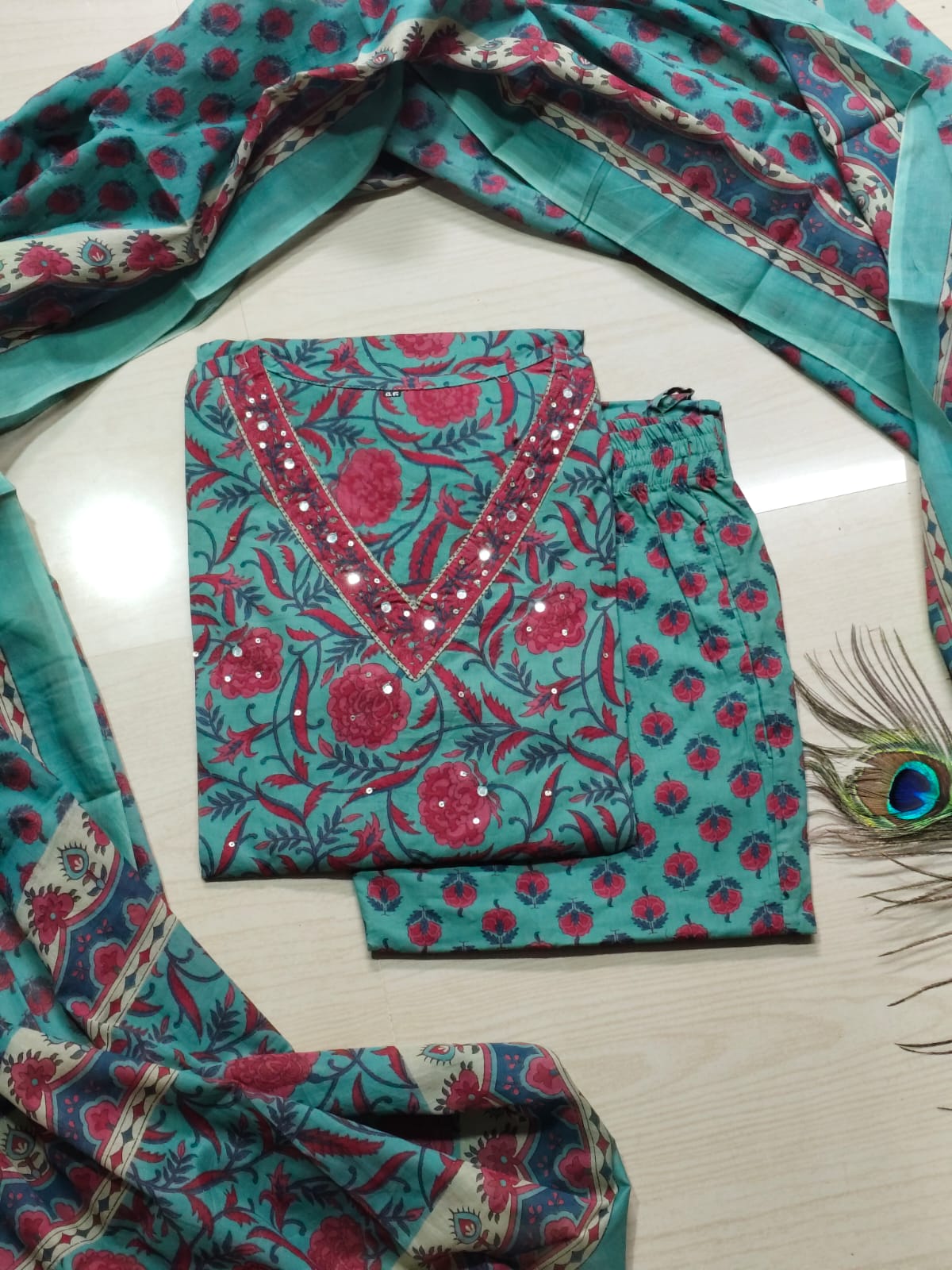 Budgeted Cotton 3 Piece Set - BC121