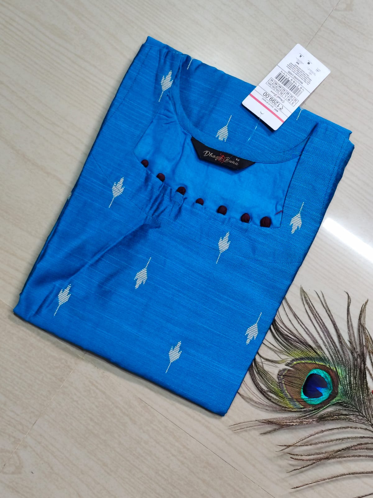 Shiny Silk Kurti SSK26