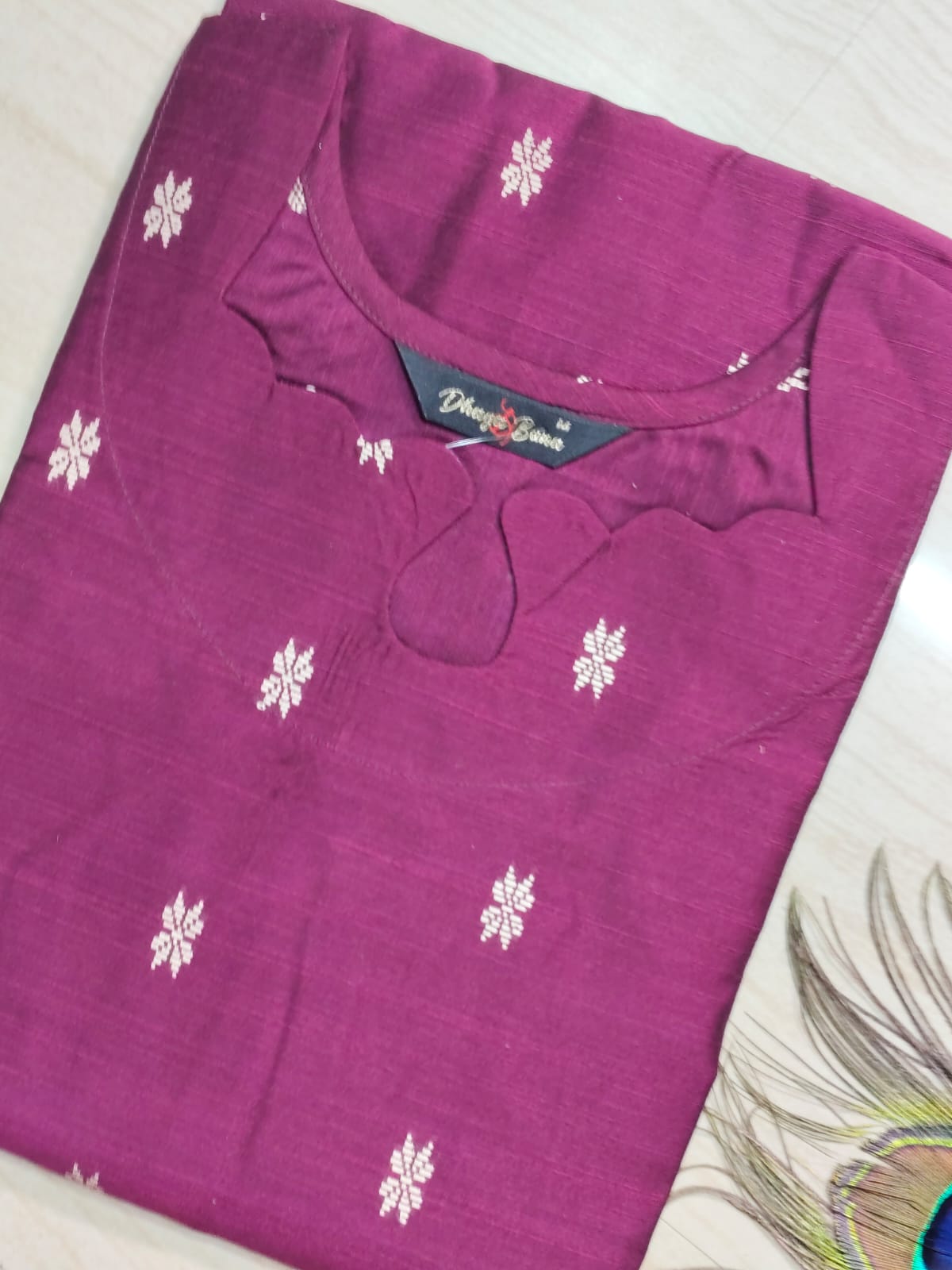 Shiny Silk Kurti SSK30
