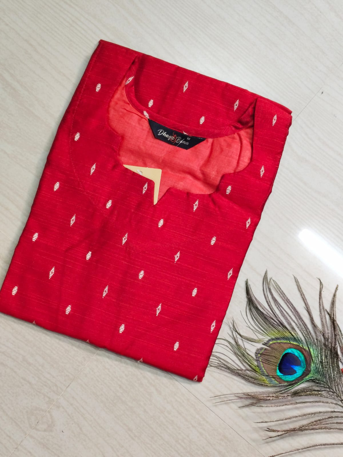 Shiny Silk Kurti SSK34