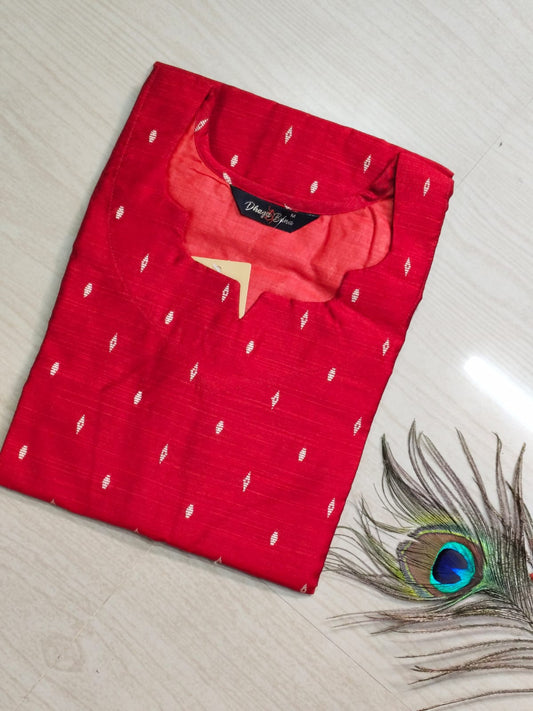 Shiny Silk Kurti SSK34