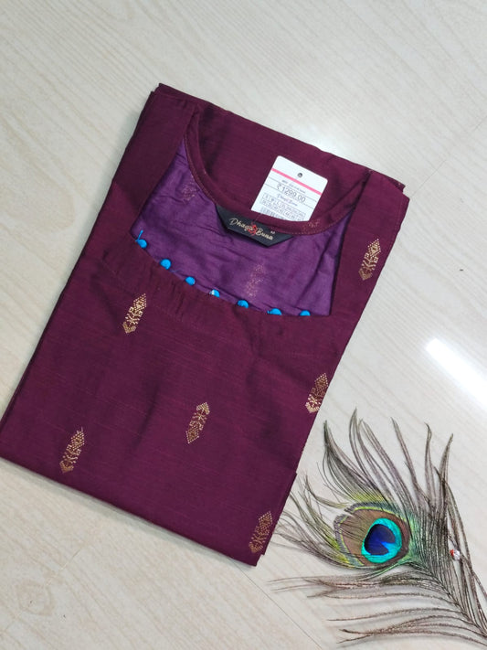 Shiny Silk Kurti SSK35