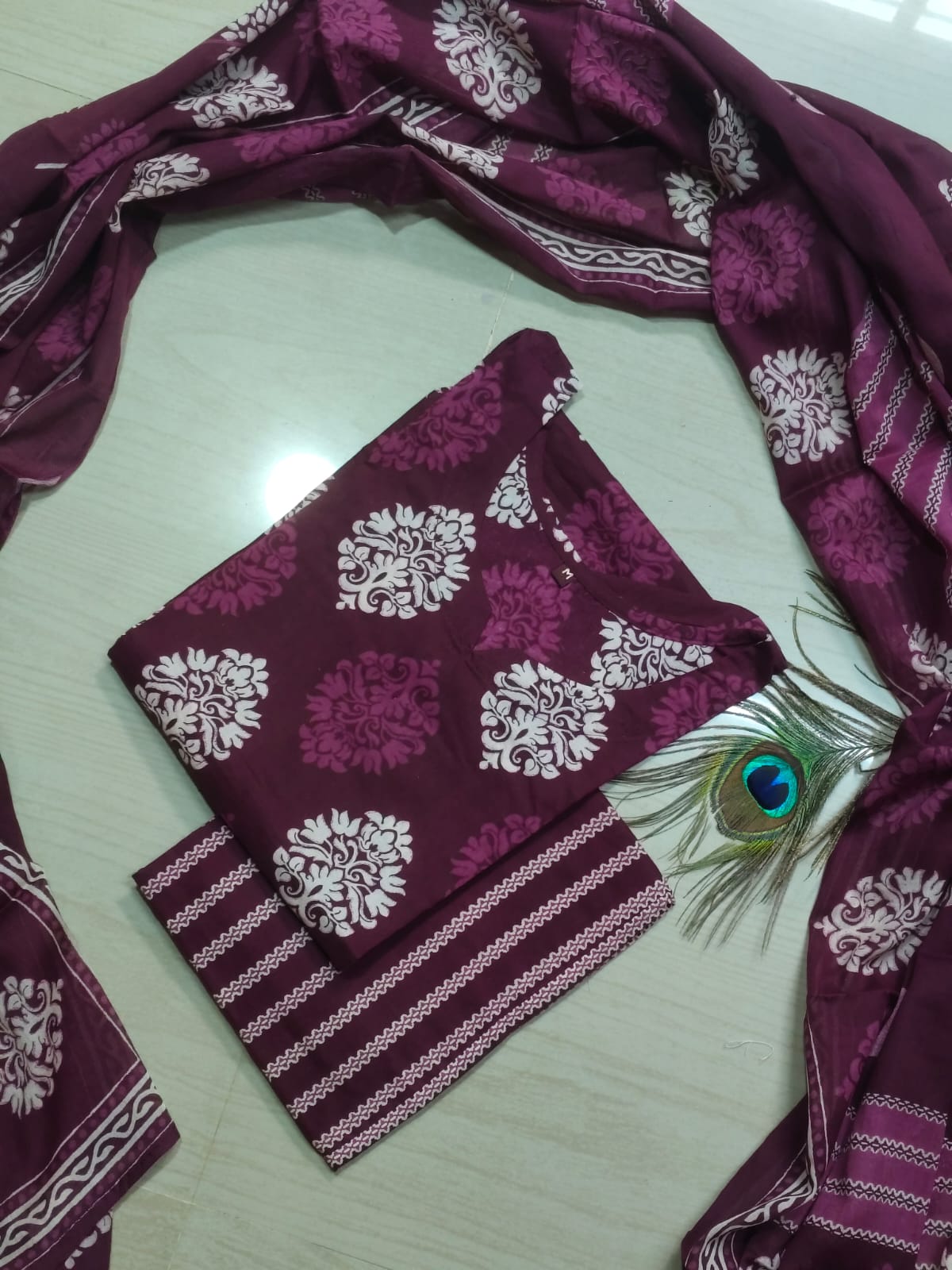 Petals Dupatta Sets  FDS186