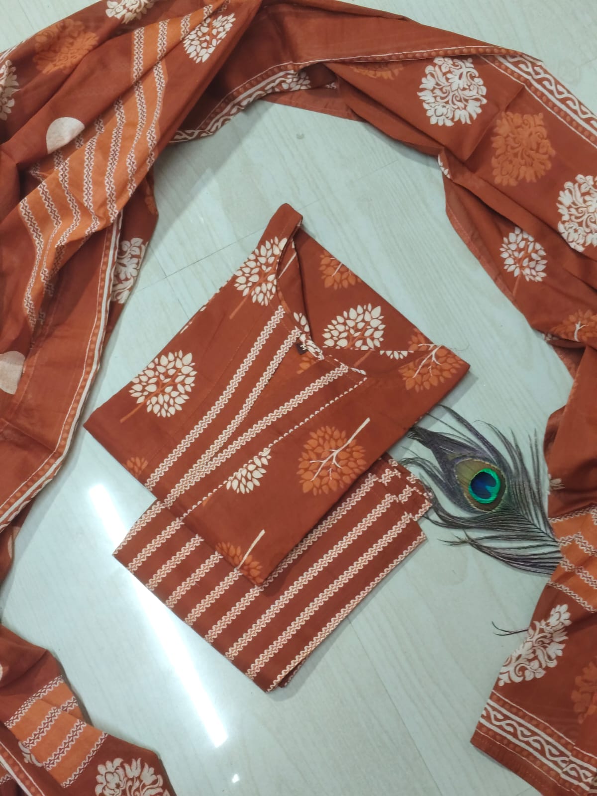 Petals Dupatta Sets  FDS192