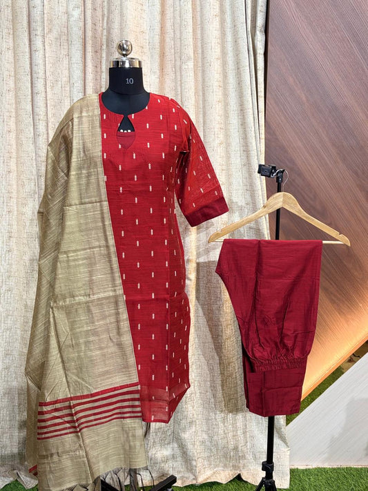 Raw Silk Kurti SET - CSK69