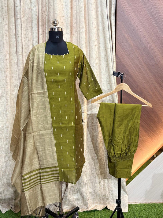 Raw Silk Kurti SET  - CSK73